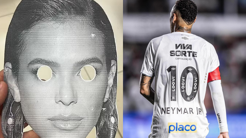 🚫 Deu ruim! Polícia barra máscaras com rosto de ex de Neymar em provocação da torcida do Sport